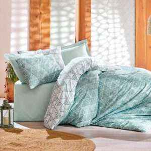 Geometric Patterned 100% Cotton Turkish Bedding Set