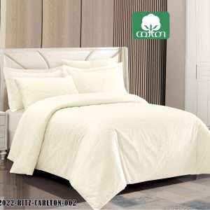 طقم لحاف ريتز كارلتون فندقي قطن %100 مجوز،7 قطع