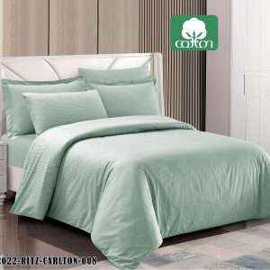 طقم لحاف ريتز كارلتون فندقي قطن %100 مجوز،7 قطع