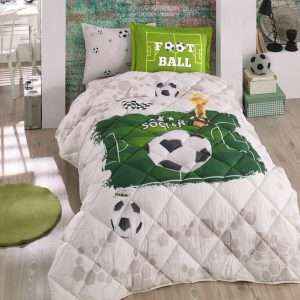 Cotton 100% Turkish Comforter Twin Size 4 PCS Set
