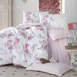 Floral Print 100% Cotton Turkish Comforter