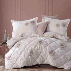 Floral Print 100% Cotton Turkish Comforter
