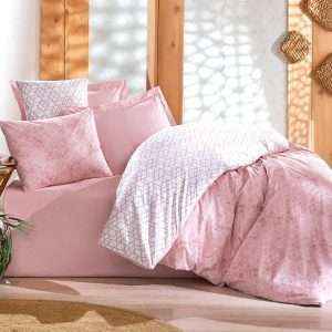 Geometric Patterned 100% Cotton Turkish Bedding Set