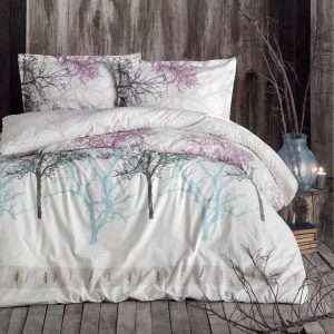 Tree Patterned 100% Cotton Turkish Comforter