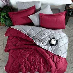 Reversible 100% Cotton Turkish Comforter King Size 6 PCS Set
