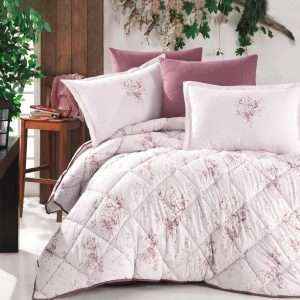 Floral Print 100% Cotton Turkish Comforter