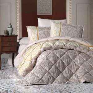 طقم لحاف صيفي بطبعات قطن تُركي مجوز 8 قطع