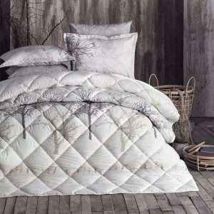 Tree Patterned 100% Cotton Turkish Comforter