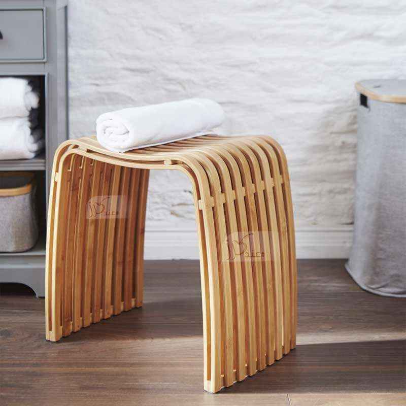 M bamboo spa deals stool