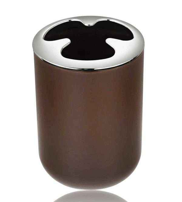 Bathroom Accessories Set Brown