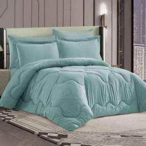 طقم لحاف فندقي مقلم