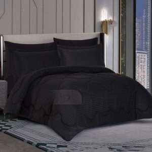 طقم لحاف فندقي مقلم