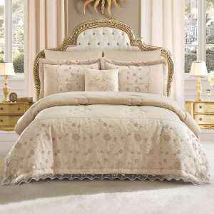 Classic Embroidered Bridal Comforter 7 Pcs set