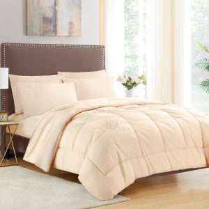 طقم لحاف فندقي مقلم