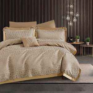 طقم لحاف فاخر من الجاكار مجوز 7 قطع