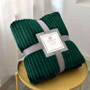 بطانية حجم مفرد خفيفة مُخمل وفرو