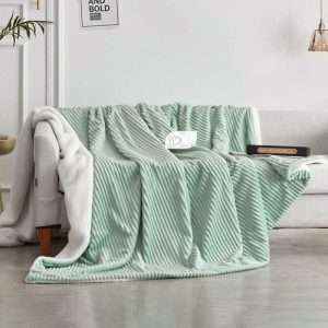 بطانية حجم مفرد خفيفة مُخمل وفرو
