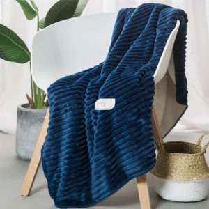 بطانية حجم مفرد خفيفة مُخمل وفرو