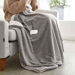 بطانية حجم مفرد خفيفة مُخمل وفرو