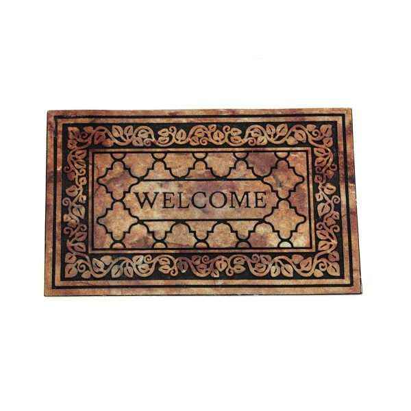 Rubber Tile Welcome Non-Slip Outdoor Door Mat