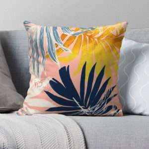 غطاء وسادة مُخمل برسومات فنية