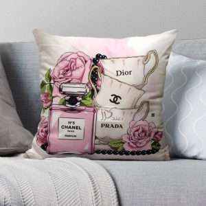 غطاء وسادة مُخمل برسومات فنية