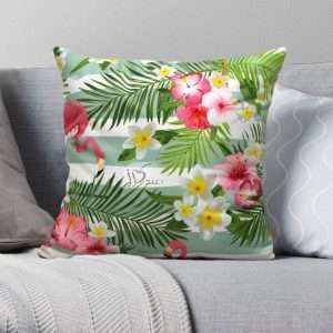 غطاء وسادة مُخمل برسومات فنية