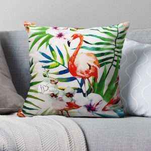 غطاء وسادة مُخمل برسومات فنية