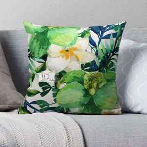 غطاء وسادة مُخمل برسومات فنية