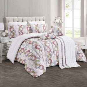 طقم لحاف بطبعات مجوز كينج 9 قطع