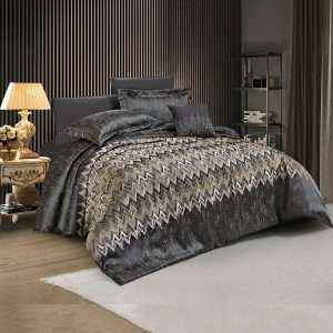 طقم لحاف فاخر من الجاكار مجوز 7 قطع