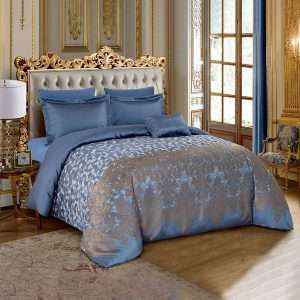 طقم لحاف فاخر من الجاكار مجوز 7 قطع