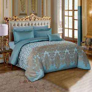 طقم لحاف فاخر من الجاكار مجوز 7 قطع