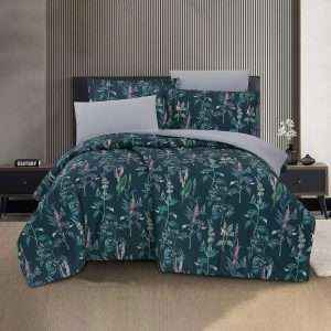 Floral Print Comforter Twin 4 Pieces Set