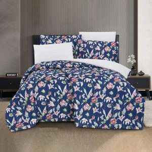 Floral Print Comforter Twin 4 Pieces Set