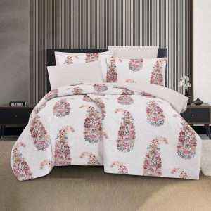 Patterned Comforter Twin 4 Pieces Set