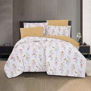 Floral Print Comforter Twin 4 Pieces Set