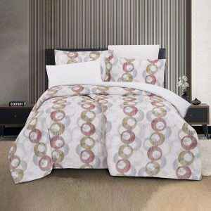 Patterned Comforter Twin 4 Pieces Set