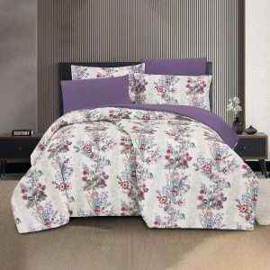 Floral Print Comforter Twin 4 Pieces Set