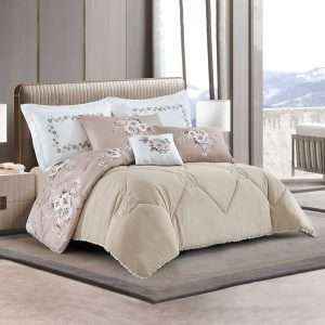 Floral Reversible Comforter King Size 7 Pcs Set
