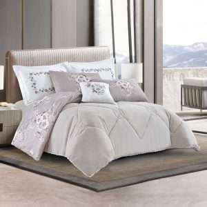 Floral Reversible Comforter King Size 7 Pcs Set