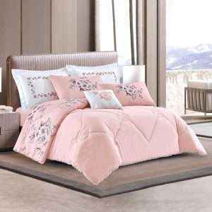 Floral Reversible Comforter King Size 7 Pcs Set