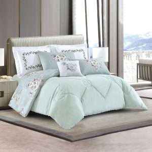 Floral Reversible Comforter King Size 7 Pcs Set