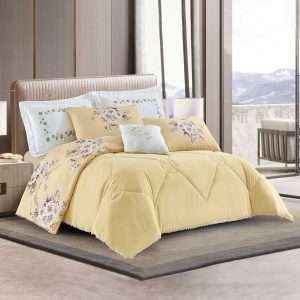 Floral Reversible Comforter King Size 7 Pcs Set
