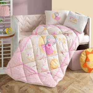 طقم لحاف بيبي تركي قطن %100 6قطع