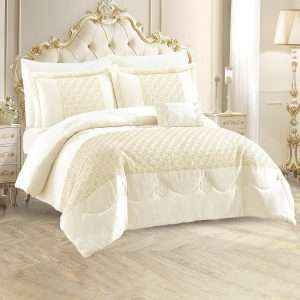 طقم لحاف عرايسي دانتيل مجوز 7 قطع