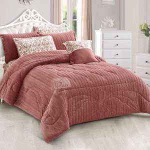 Fur Winter King Size Comforter 7 PCS Set, Somo