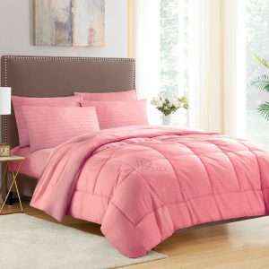 طقم لحاف فندقي مقلم