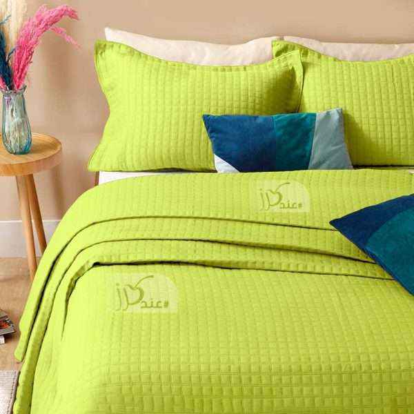 Quilt-Set-Lightweight-Bed spread Lime Green