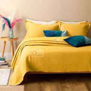 Quilt-Set-Lightweight-Bed spread Yellow